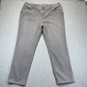 CJ Banks Moderately Curvy Fit Jeans Women’s 20W Gray Stretch